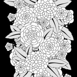 Glitter Kleurboek Night Flowers -Speelgoed Winkel Glitter kleurboek Black edition Night Flowers 1 speelactief.nl