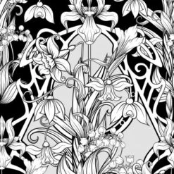 Glitter Kleurboek Night Flowers -Speelgoed Winkel Glitter kleurboek Black edition Night Flowers 3 speelactief.nl