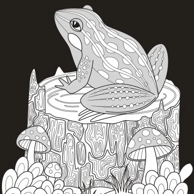 Glitter Kleurboek Night Forest 7 Glitter Kleurboek Night Forest - Afbeelding 5