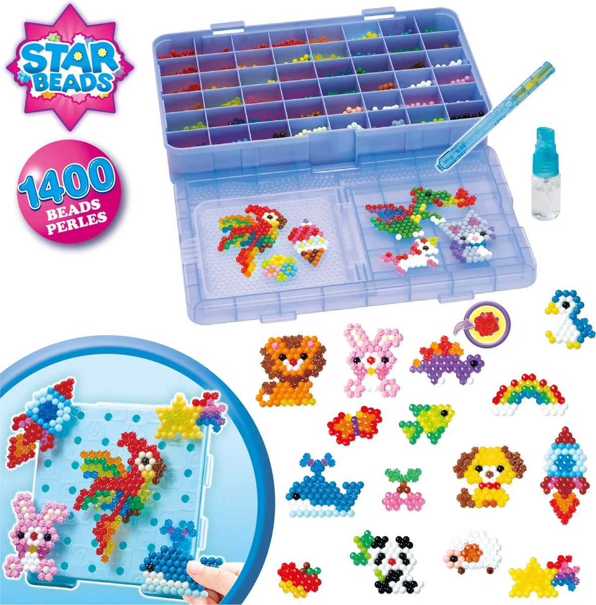 Aquabeads AB 31967 Artiesten Meeneemkoffer 1400 Parels 8 Aquabeads AB 31967 Artiesten Meeneemkoffer 1400 Parels - Afbeelding 6