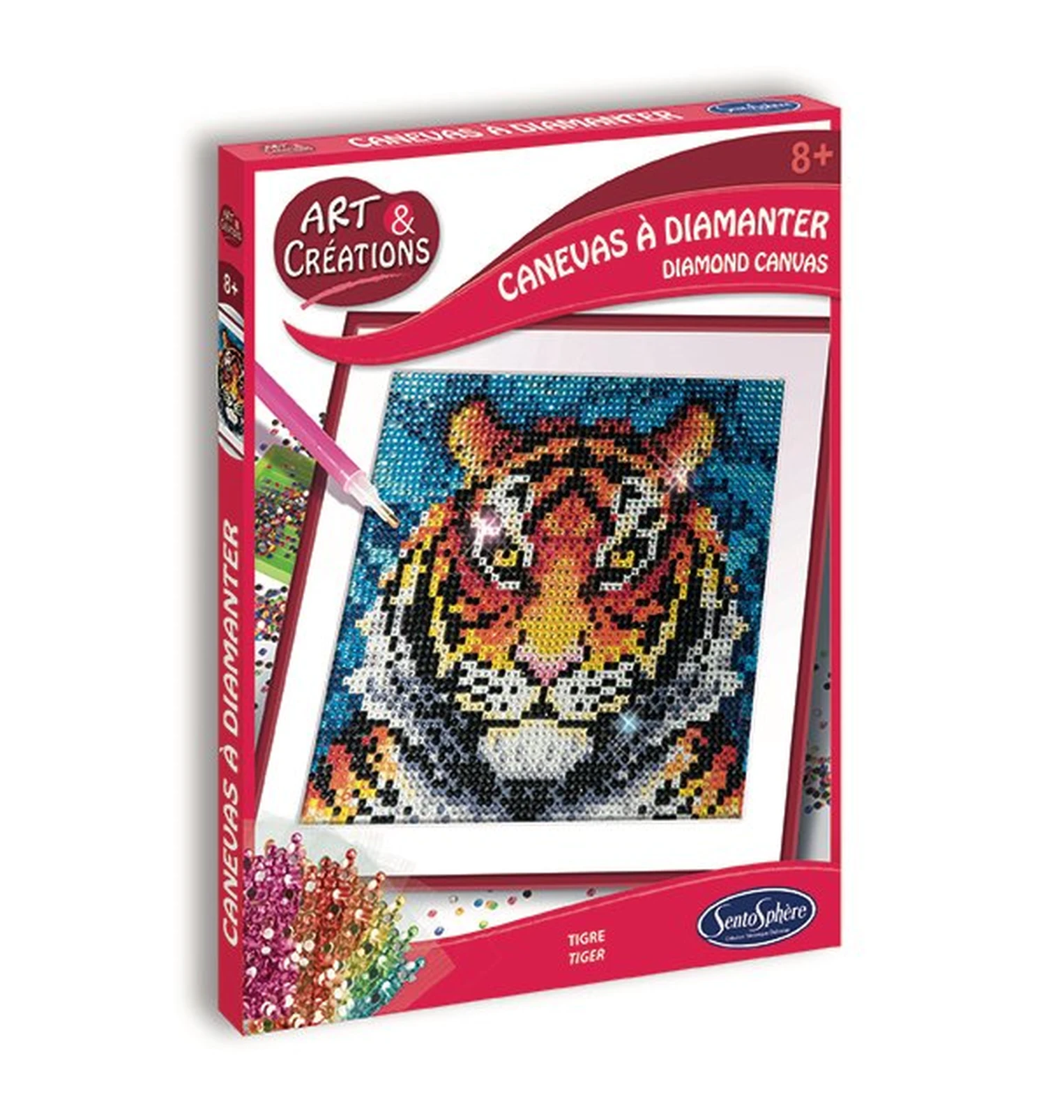 Diamond Painting Tijger – Sentosphere Knutselpakket 3 Diamond Painting Tijger – Sentosphere Knutselpakket