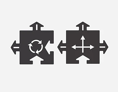 WayToPlay Rubber Baanstukken Kruising En Rotonde 2 Pc 3 WayToPlay Rubber Baanstukken Kruising En Rotonde 2 Pc