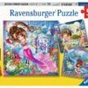 Betoverende Zeemeerminnen Puzzelbox Ravensburger 3 X 49 Stukjes -Speelgoed Winkel betoverende zeemeerminnen ravensburger puzzel