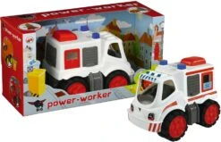 BIG Power Worker Midi Ambulance Zandbakspeelgoed -Speelgoed Winkel big power worker ambulance 56831 3