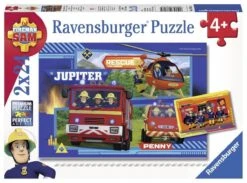 Brandweerman Sam Puzzelbox Ravensburger 2 X 24 Stukjes