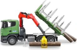 Bruder 3524 Houttransporter Vrachtauto Scania R-series Met Kraan -Speelgoed Winkel bruder houttransporter scania r series met kraan en 3 boomstammen 1 1