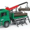 Bruder 2769 Houttransport Vrachtwagen MAN Met Kraan -Speelgoed Winkel bruder houttransportwagen man met kraan en boomstammen