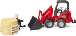 Bruder 2192 Miniloader Schäffer Minishovel Met Balengrijper 9 Bruder 2192 Miniloader Schäffer Minishovel Met Balengrijper -Speelgoed Winkel bruder 2192 miniloader met balengrijper en ronde baal schepbak schaffer schaeffer 1 1