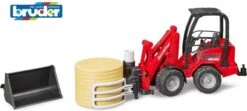 Bruder 2192 Miniloader Schäffer Minishovel Met Balengrijper 11 Bruder 2192 Miniloader Schäffer Minishovel Met Balengrijper -Speelgoed Winkel bruder 2192 miniloader met balengrijper en ronde baal schepbak schaffer schaeffer 3