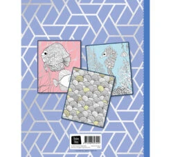 Zilver Kleurplatenboek Kleurboek Coral Reef -Speelgoed Winkel coral reef zilver kleurboek backcover speelactief