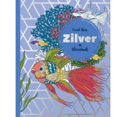 Zilver Kleurplatenboek Kleurboek Coral Reef -Speelgoed Winkel coral reef zilver kleurboek cover speelactief 1