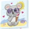 Diamond Dotz Koala Cream 22x22cm. DiamondPainting