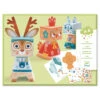 Djeco Knutselpakket Wrijfplaatjes Dieren 3D -Speelgoed Winkel djeco 3D knutselpakket dieren