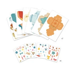 Djeco Knutselpakket Wrijfplaatjes Dieren 3D -Speelgoed Winkel djeco 3D knutselpakket dieren 2