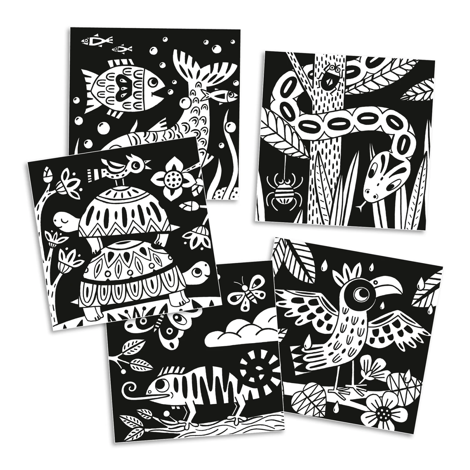 Djeco Fluwelen Kleurplaten Beestjes Knutselset 5 Djeco Fluwelen Kleurplaten Beestjes Knutselset - Afbeelding 3