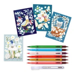 Djeco Kleuren-op-nummer In-de-tuin Knutselset -Speelgoed Winkel djeco kleuren op nummer in de tuin 2