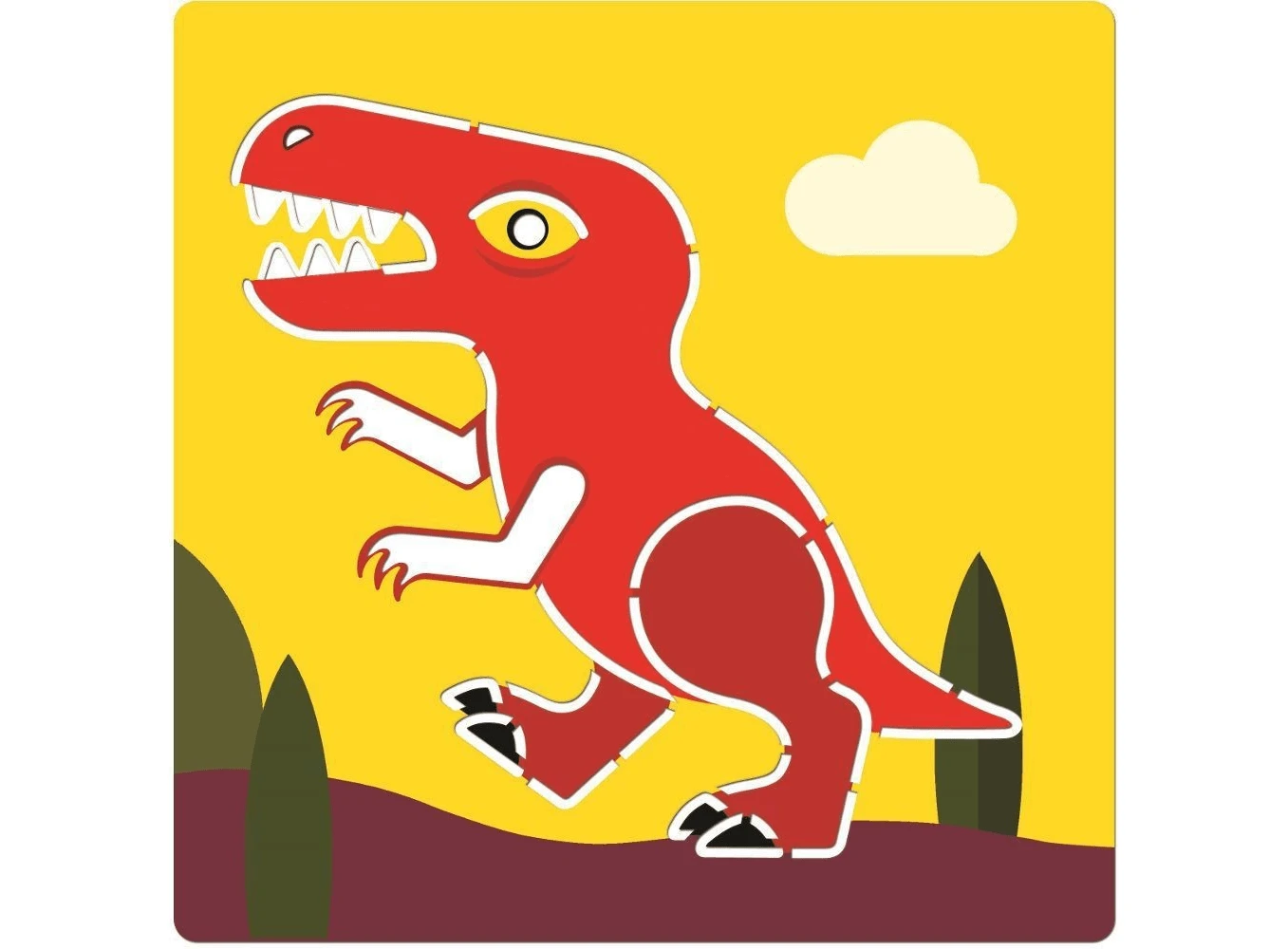 Djeco Tekensjablonen Dinosaurussen Knutselset 6 Djeco Tekensjablonen Dinosaurussen Knutselset - Afbeelding 4