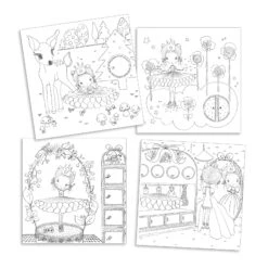 Djeco Kleurplaten-met-verrassing De-deurtjes-van-Pupi Knutselpakket -Speelgoed Winkel djeco verrassingskleurplaten pupi 2