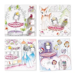 Djeco Kleurplaten-met-verrassing De-deurtjes-van-Pupi Knutselpakket -Speelgoed Winkel djeco verrassingskleurplaten pupi 3