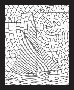 Glas In Lood Kleurboek Reizen -Speelgoed Winkel download 3