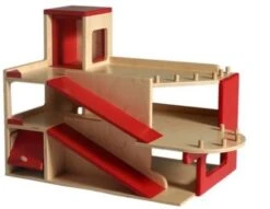 Houten Garage Met Lift Met 2 Verdiepingen VanDijkToys