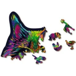 Wooden City Houten Puzzel Rainbow Wild Cat L 300 11 Wooden City Houten Puzzel Rainbow Wild Cat L 300 -Speelgoed Winkel houten puzzel wooden wild cat L300 4