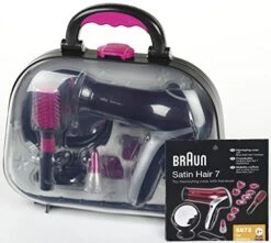 Braun Kappersset In Koffer -Speelgoed Winkel kappersset braun satin hair 7 koffer theo klein 5872 1 1