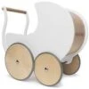Poppenwagen – Duwkar Kinderfeets Pram -Speelgoed Winkel kinderfeets poppenwagen wit 1