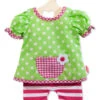 Tuniek Met Gestreepte Legging Mt. 20 – 25 Cm. -Speelgoed Winkel kledingsetje pop heless 1255 2255
