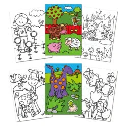 Eerste Kleurboek Met Stickers First Sticker Colouring Book -Speelgoed Winkel kleurboek met stickers first sticker colouring book 1 1