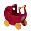 Moover Poppenwagen Hout Rood -Speelgoed Winkel moover poppenwagen houten poppenwagen rood houten speelgoed