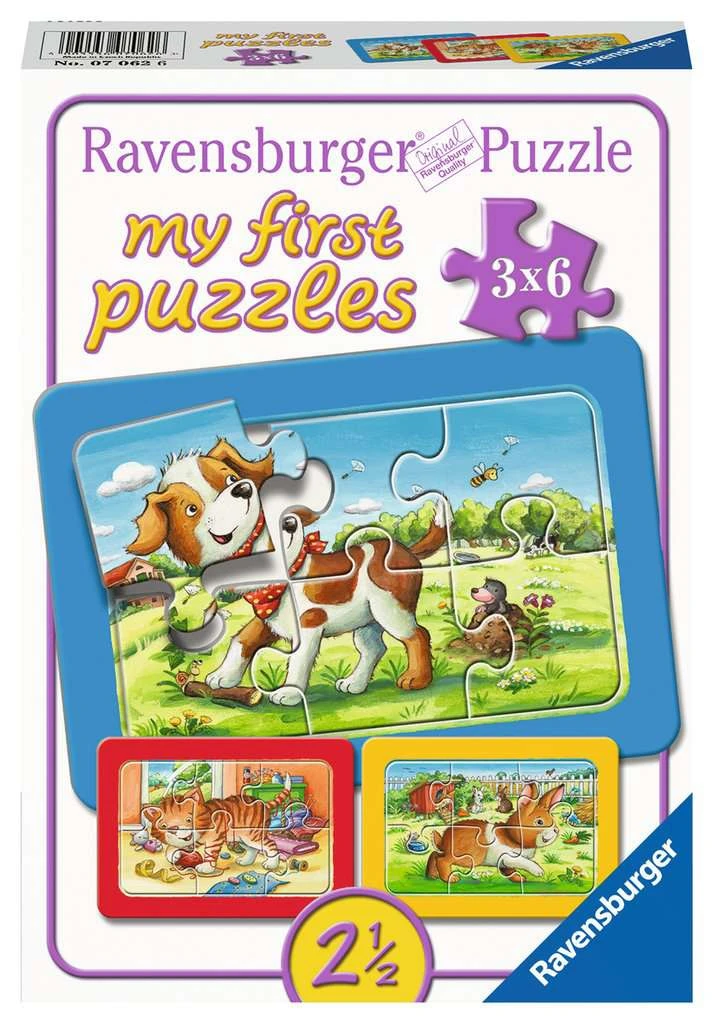My First Puzzles Mijn Dierenvriendjes – Puzzel Ravensburger 3×6 Stukjes 3 My First Puzzles Mijn Dierenvriendjes – Puzzel Ravensburger 3×6 Stukjes