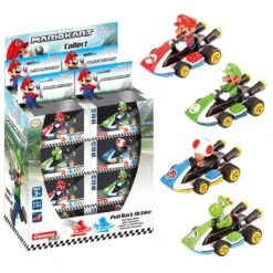 Nintendo Super Mario Kart 8 Schaal 1:43 Pull Back Auto 4-assorti
