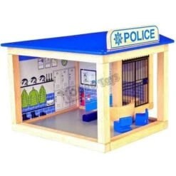 Pintoy Houten Politiebureau -Speelgoed Winkel politie bureau pintoy 10584 1 1