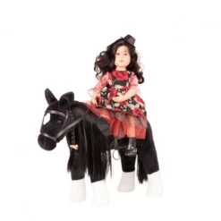 Pony Zwart Gotz Schofthoogte-37-cm. 9 Pony Zwart Gotz Schofthoogte-37-cm. -Speelgoed Winkel pony zwart gotz 3402783 2