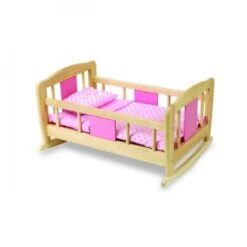 Pintoy Poppenbed Houten Schommelbed Rose