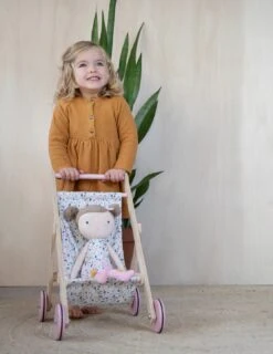 Little Dutch Poppenbuggy Spring Flowers -Speelgoed Winkel poppenbuggy little dutch pink flowers 3