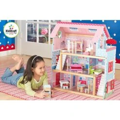 Poppenhuis Chelsea -Speelgoed Winkel poppenhuis chelsea kidkraft 65054 5