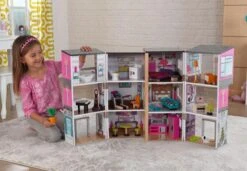 Poppenhuis Modern Deluxe Herenhuis -Speelgoed Winkel poppenhuis kidkraft 65883 modern deluxe herenhuis 1 1