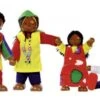 Afrikaanse Familie -Speelgoed Winkel poppenhuispopjes afrikaanse familie goki 51817