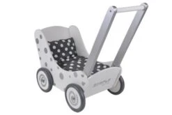 Poppenwagen Simply For Kids Stippen Wit -Speelgoed Winkel poppenwagen simply for kids stippen wit 1 1
