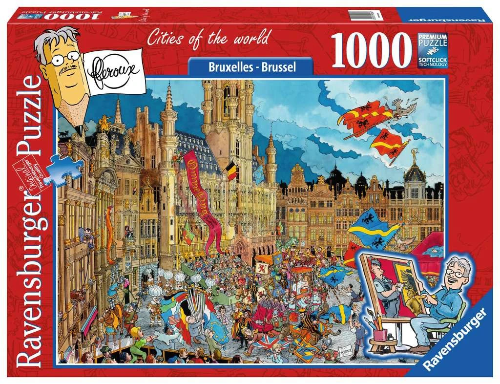 Ravensburger Puzzel Fleroux Brussel 1000-stukjes 3 Ravensburger Puzzel Fleroux Brussel 1000-stukjes