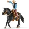 Schleich 41416 Western Cowboy In Het Zadel Farm World -Speelgoed Winkel schleich 41416 westerncowboy in het zadel