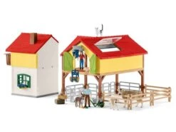 Schleich 42407 Grote Boerderij Met Stal En Dieren FarmWorld -Speelgoed Winkel schleich 42407 boerderij met stal 1 1