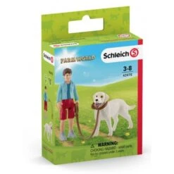 Schleich 42478 Wandelen Met Labrador FarmWorld -Speelgoed Winkel schleich 42478 wandeling met labrador 2