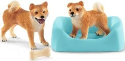 Schleich 42479 Shiba Inu Moeder En Welp FarmWorld -Speelgoed Winkel schleich 42479 shiba una moeder met welp 1