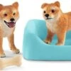 Schleich 42479 Shiba Inu Moeder En Welp FarmWorld -Speelgoed Winkel schleich 42479 shiba una moeder met welp