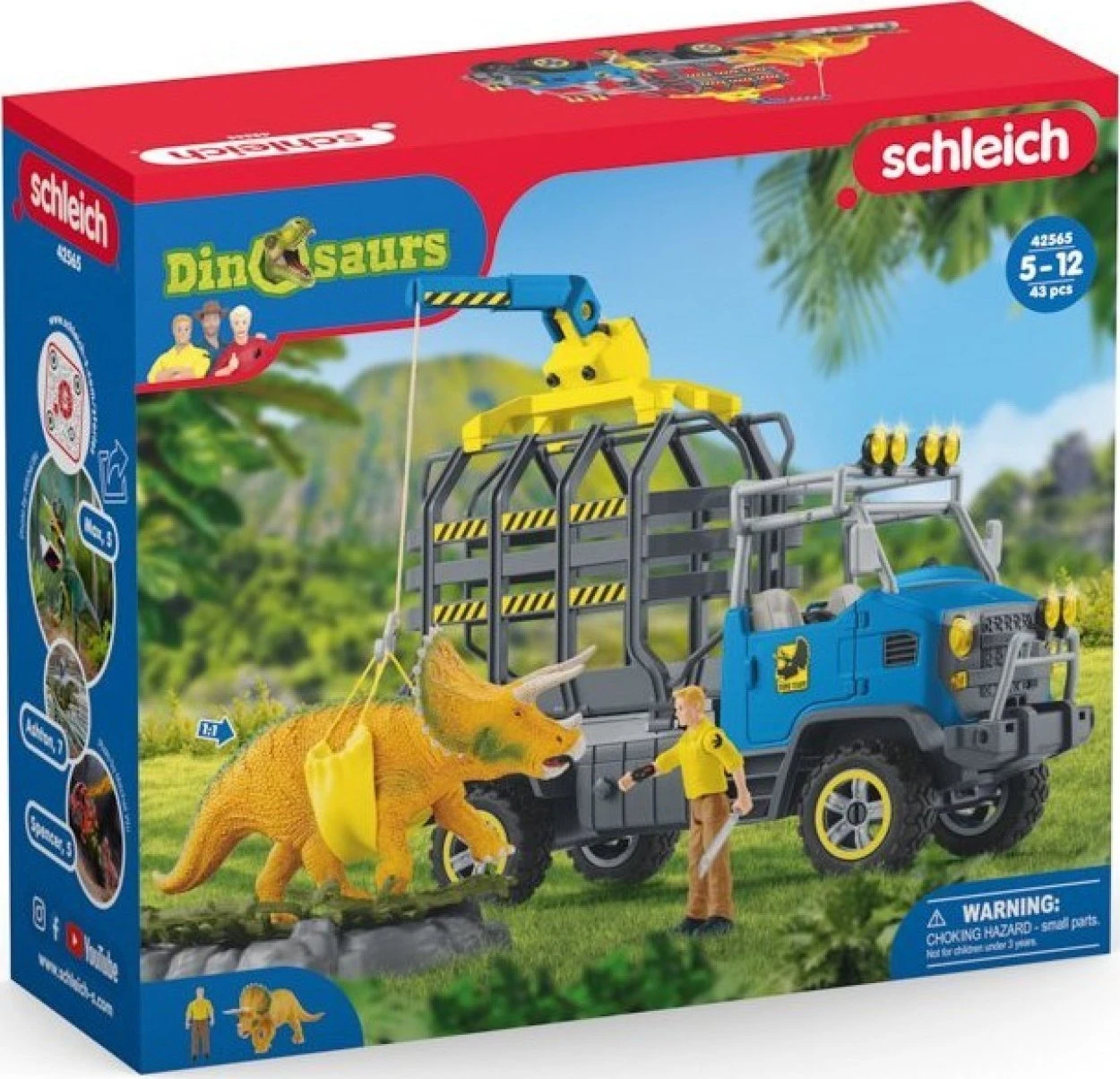 Schleich 42565 Dinosauriers Truckmissie 5 Schleich 42565 Dinosauriers Truckmissie - Afbeelding 3
