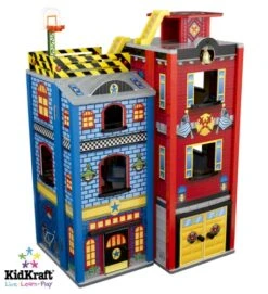 Houten Speelgoedset Voor Grote Kleine Helden -Speelgoed Winkel speelset voor grote kleine helden kidkraft 63239 2