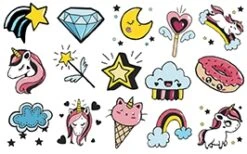 Stampo Kids Hawai Eenhoorns Stempelset -Speelgoed Winkel stampo kids eenhoorns 1 1